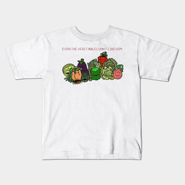 Muppet Christmas Carol - Vegetables Kids T-Shirt by JennyGreneIllustration